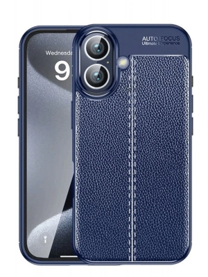 Newface iPhone 16 Kılıf Auto Focus Kapak - Lacivert