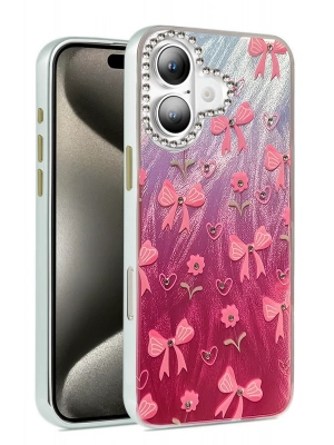 Newface iPhone 16 Kılıf Blade Aynalı Desenli Kapak - Desen 3