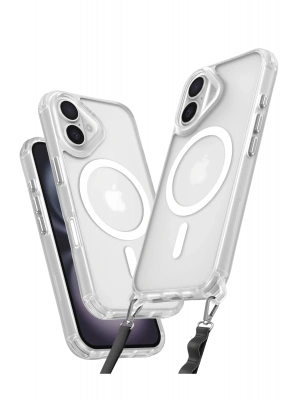 Newface iPhone 16 Kılıf Enka Magsafe Silikon Kılıf - Şeffaf