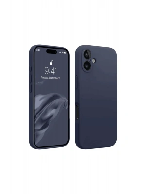 Newface iPhone 16 Kılıf First Silikon - Lacivert