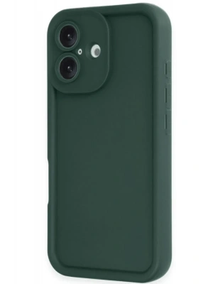 Newface iPhone 16 Kılıf Viera Silikon - Koyu Yeşil