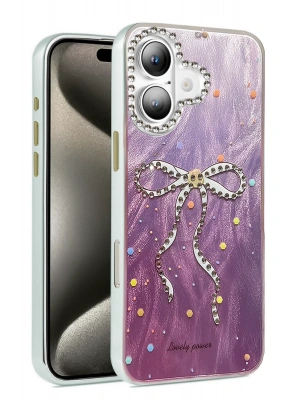 Newface iPhone 16 Plus Kılıf Blade Aynalı Desenli Kapak - Desen 1