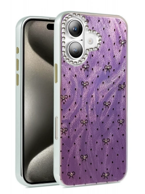 Newface iPhone 16 Plus Kılıf Blade Aynalı Desenli Kapak - Desen 2