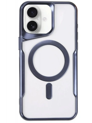 Newface iPhone 16 Plus Kılıf Boyi Magsafe Silikon Kapak - Lacivert