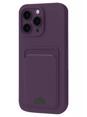 Newface iPhone 16 Plus Kılıf Kelvin Kartvizitli Silikon - Derin Mor