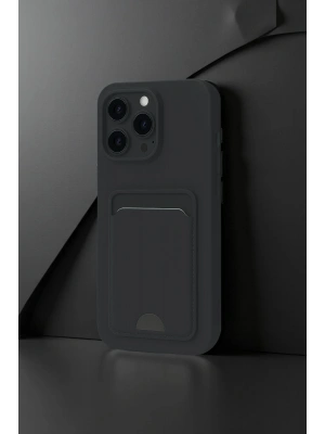 Newface iPhone 16 Plus Kılıf Kelvin Kartvizitli Silikon - Derin Mor