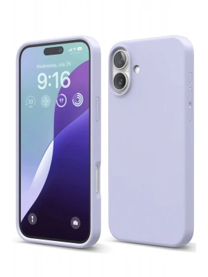 Newface iPhone 16 Plus Kılıf Nano içi Kadife Silikon - Lila