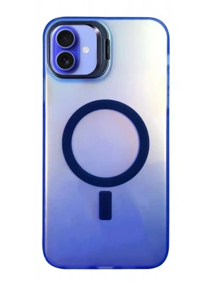 Newface iPhone 16 Plus Kılıf Primera Magsafe Standlı Kapak - Lacivert