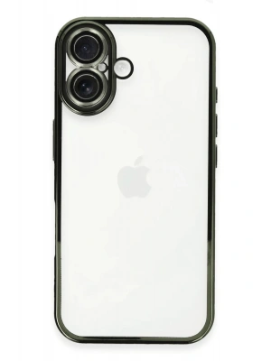 Newface iPhone 16 Plus Kılıf Razer Lensli Silikon - Yeşil