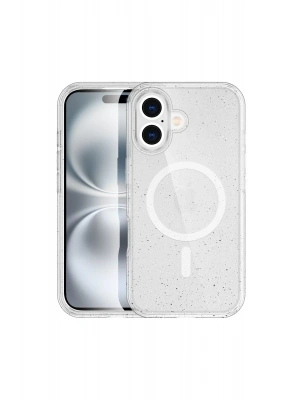 Newface iPhone 16 Plus Kılıf Star Magsafe Kapak - Şeffaf