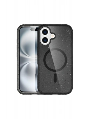 Newface iPhone 16 Plus Kılıf Star Magsafe Kapak - Siyah