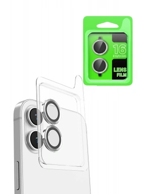 Newface iPhone 16 Plus Raze Metal Kamera Lens - Beyaz