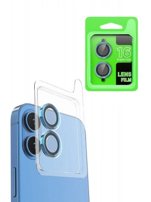 Newface iPhone 16 Plus Raze Metal Kamera Lens - Lacivert