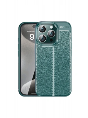 Newface iPhone 16 Pro Kılıf Auto Focus Kapak - Koyu Yeşil