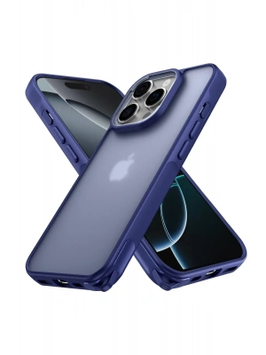 Newface iPhone 16 Pro Kılıf Elegant Kapak - Lacivert