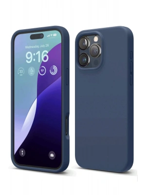 Newface iPhone 16 Pro Kılıf First Silikon - Lacivert