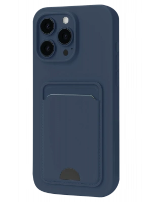 Newface iPhone 16 Pro Kılıf Kelvin Kartvizitli Silikon - Lacivert