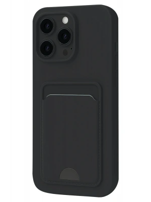 Newface iPhone 16 Pro Kılıf Kelvin Kartvizitli Silikon - Siyah