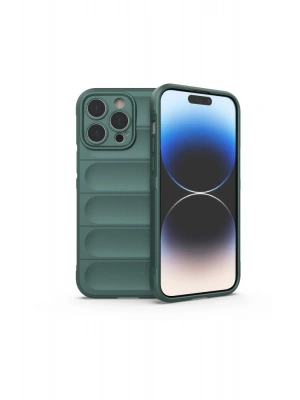 Newface iPhone 16 Pro Kılıf Optimum Silikon - Koyu Yeşil