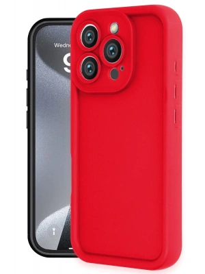 Newface iPhone 16 Pro Kılıf Viera Silikon - Kırmızı