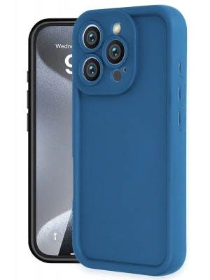 Newface iPhone 16 Pro Kılıf Viera Silikon - Mavi