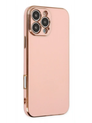 Newface iPhone 16 Pro Kılıf Volet Silikon - Pembe