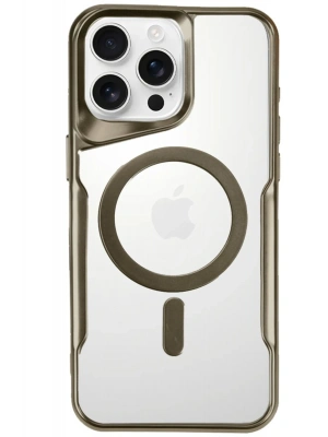 Newface iPhone 16 Pro Max Kılıf Boyi Magsafe Silikon Kapak - Çöl Titanyum