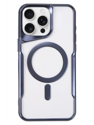 Newface iPhone 16 Pro Max Kılıf Boyi Magsafe Silikon Kapak - Lacivert