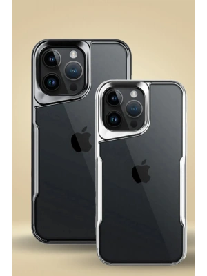 Newface iPhone 16 Pro Max Kılıf Boyi Silikon Kapak - Titan Gri