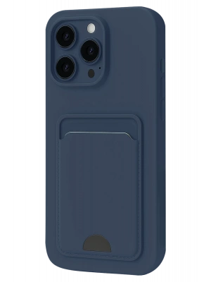 Newface iPhone 16 Pro Max Kılıf Kelvin Kartvizitli Silikon - Lacivert