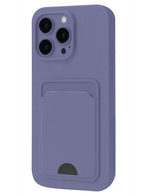 Newface iPhone 16 Pro Max Kılıf Kelvin Kartvizitli Silikon - Lila