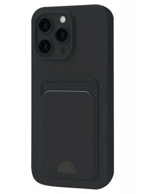 Newface iPhone 16 Pro Max Kılıf Kelvin Kartvizitli Silikon - Siyah