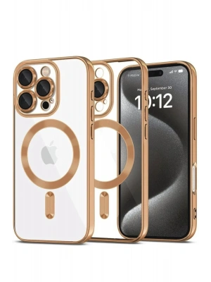 Newface iPhone 16 Pro Max Kılıf Kross Magneticsafe Kapak - Çöl Titanyum