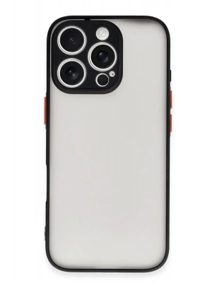 Newface iPhone 16 Pro Max Kılıf Montreal Silikon Kapak - Siyah