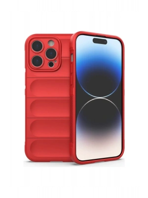 Newface iPhone 16 Pro Max Kılıf Optimum Silikon - Kırmızı