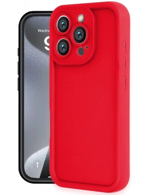 Newface iPhone 16 Pro Max Kılıf Viera Silikon - Kırmızı