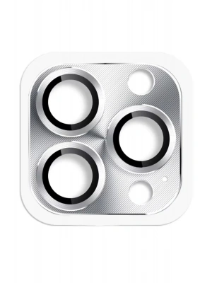 Newface iPhone 16 Pro Max Pers Alüminyum Kamera Lens - Gümüş