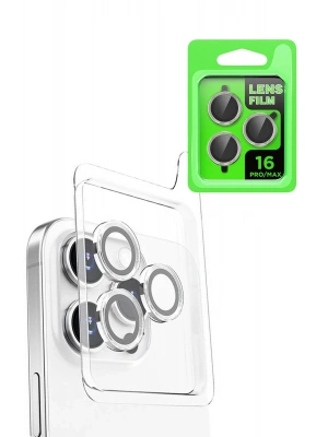 Newface iPhone 16 Pro Max Raze Metal Kamera Lens - Beyaz