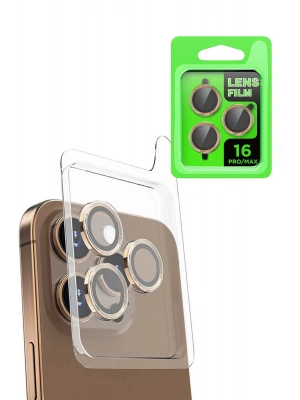 Newface iPhone 16 Pro Max Raze Metal Kamera Lens - Desert