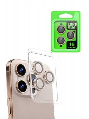 Newface iPhone 16 Pro Max Raze Metal Kamera Lens - Natural Grey