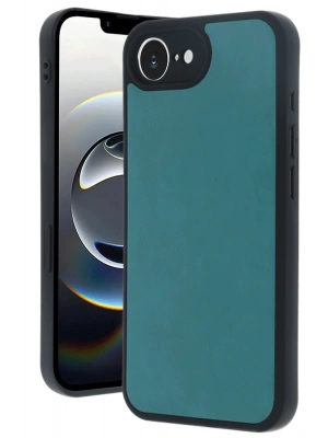 Newface iPhone 16E Kılıf Aras Deri Kapak - Açık Yeşil