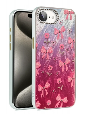 Newface iPhone 16E Kılıf Blade Aynalı Desenli Kapak - Desen 3