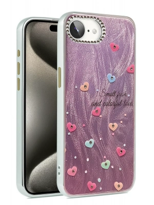 Newface iPhone 16E Kılıf Blade Aynalı Desenli Kapak - Desen 8