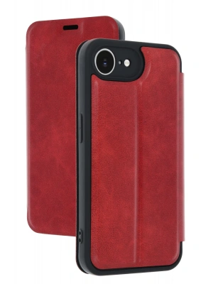 Newface iPhone 16E Kılıf Flip Cover - Kırmızı