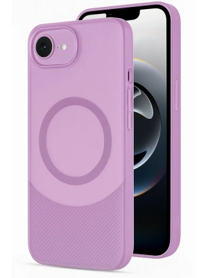 Newface iPhone 16E Kılıf Maya Karbon Kapak - Mürdüm