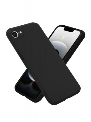 Newface iPhone 16E Kılıf Nano içi Kadife Silikon - Siyah