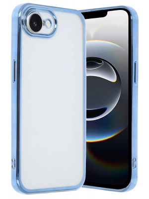 Newface iPhone 16E Kılıf Razer Lensli Silikon - Açık Mavi