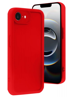 Newface iPhone 16E Kılıf Viera Silikon - Kırmızı