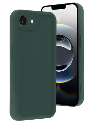 Newface iPhone 16E Kılıf Viera Silikon - Koyu Yeşil