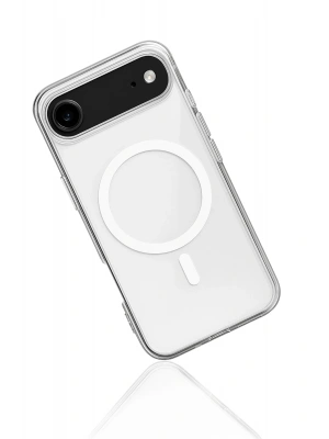 Newface iPhone 17 Air Kılıf Magneticsafe Şeffaf Silikon - Şeffaf